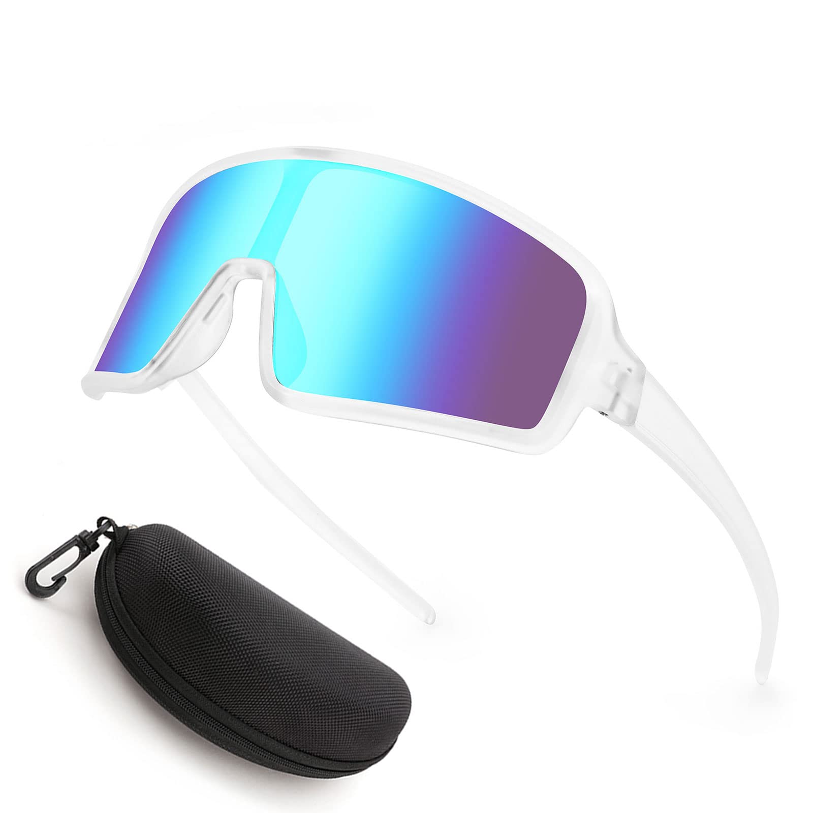 Photo 1 of **DAMAGED** Karsaer Vision Sports Sunglasses Cycling Glasses Baseball Softball Sunglasses Unisex for Adult Youth Kids Boys Girls 8-16