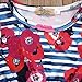 Baby Girls Cute Adorable Floral Romper Sleeveless Romper Jumpsuit Striped Outfit Climbing Clothes (6-12 Months, blue)