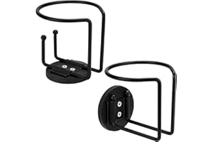 DURMMUR 2 Pack Magnetic Cup Holder, SUS 304 Stainless Steel Magnetic Cup Caddy, Magnetic Drink Holder for Tractor Mower School Bus Refrigerator, Vertical or Horizontal Cup Holder on Metal Surface