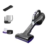 BLACK+DECKER dustbuster Reveal Pet Hair Vacuum, Hand Held Vacuum Cordless Portable for Home and Car, Rechargeable, LED Light, Powerful Suction, Includes Pet Brush and Crevice Tool (HLVD320BP07)