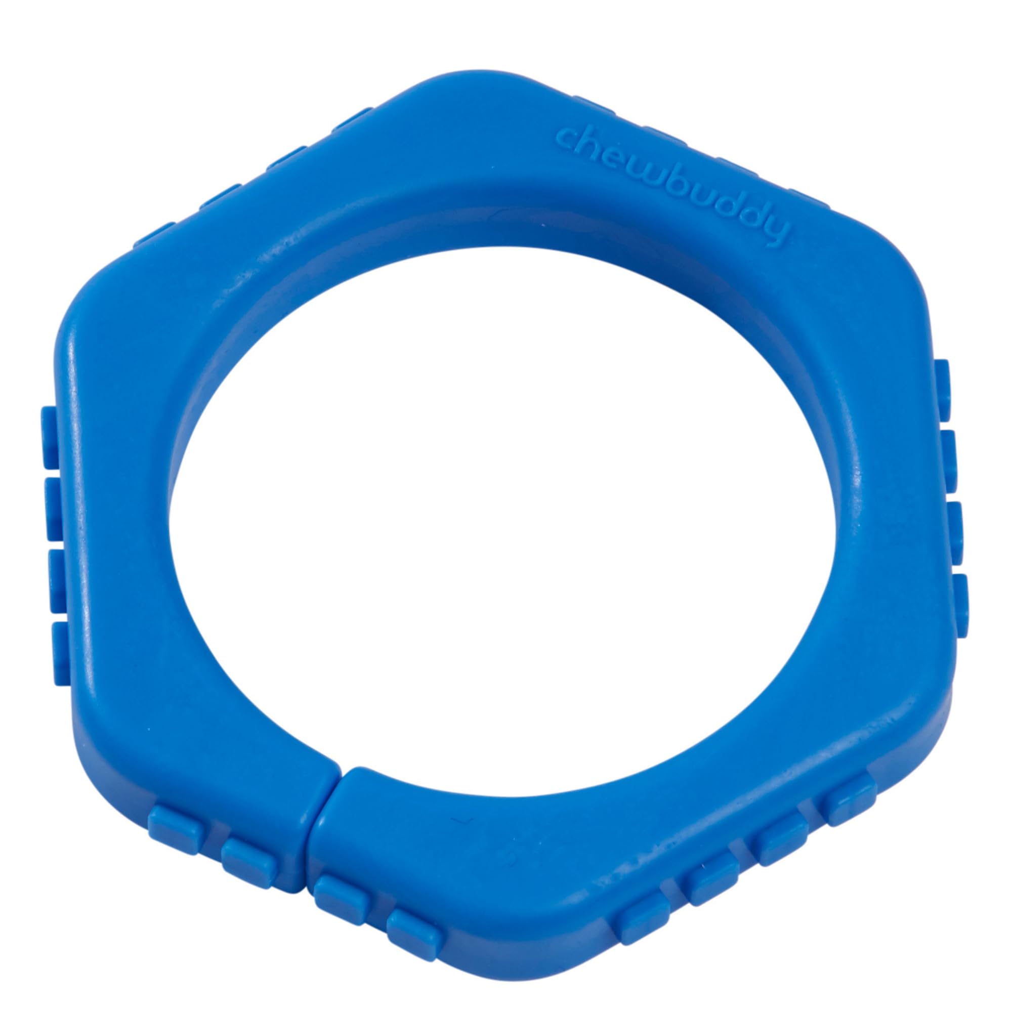 Sensory Direct Chewbuddy Wrist Bangle - Pack of 1, Sensory Toy for a Fidget, Chew or Teething Aid | for Kids, Adults, Autism, ADHD, ASD, SPD, Oral Motor or Anxiety Needs | Blue