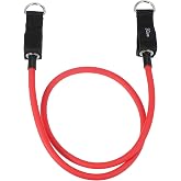 PATIKIL Resistance Tube Bands, 30 lbs Stackable Single Resistance Band Exercise Band Stretch Band for Working Out Man Home, Red