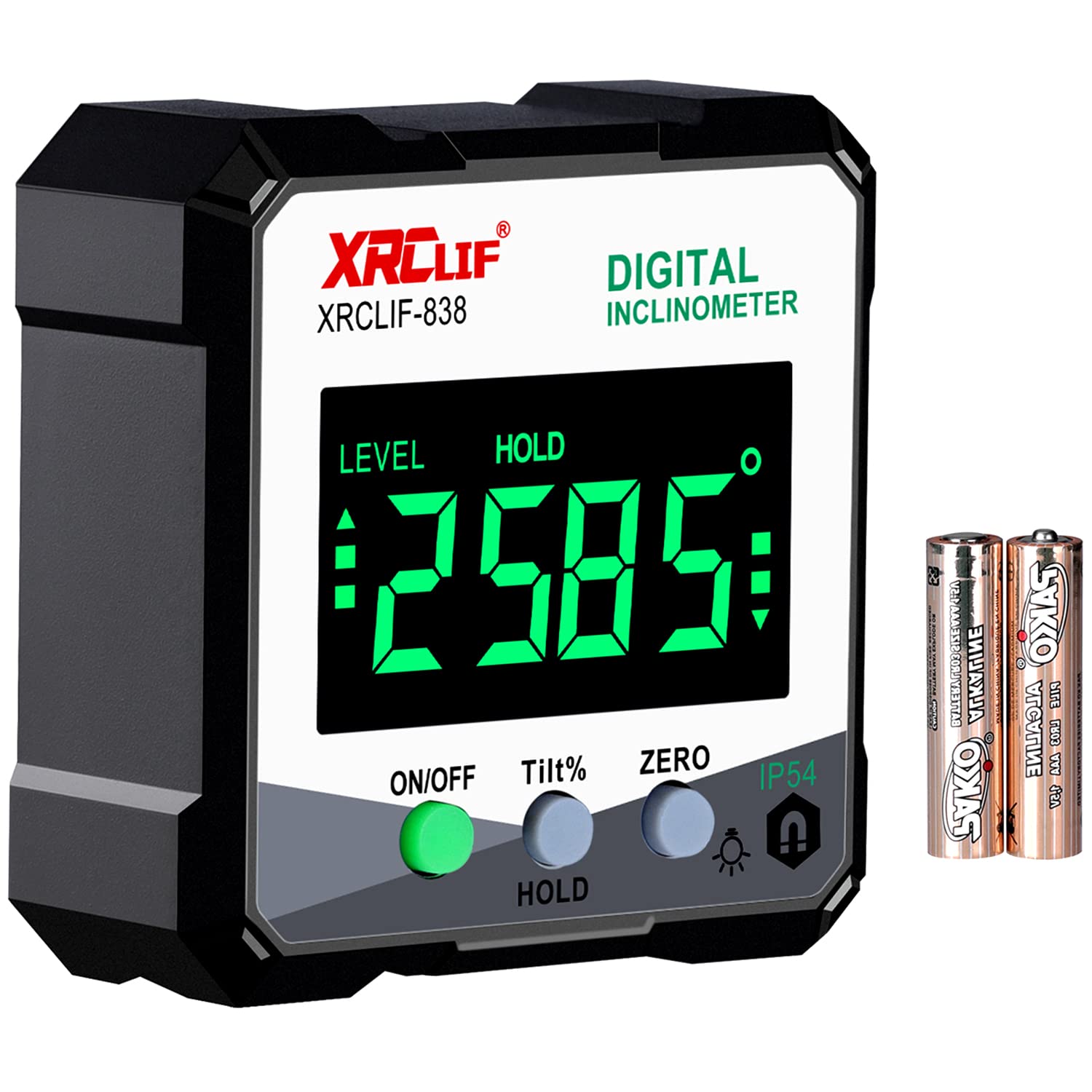 Digital Angle Meter, XRCLIF Digital Angle Meter with LCD, Mini Inclinometer with Magnet, Digital Angle Measuring Tool, Inclinometer/Digital Leveling Ruler Home