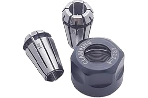 Him1my ER11 Spring Collet Nut Set - High Precision 1/4 Inch for CNC Engraving Mechine/Lathe Milling Tool (1/4" Collet Nut Set)