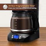 Aigostar Programmable Drip Coffee Maker 24-Hour Timer 1.5L 12-Cup BPA-Free view 2