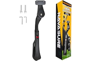 Navasure Bike Kickstand 24"-29", Adjustable Height, for Adult Bikes, Kids Bikes, Electric Bikes, Mountain Bikes, Fat Tire Bikes, Motorcycles, Requires 2 Holes in Chainstay (40mm Apart)