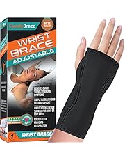 Night Wrist Sleep Support Brace - Fits Both Hands - Cushioned to Help With Carpal Tunnel and Relieve and Treat Wrist Pain ,Adjustable, Fitted-ComfyBrace