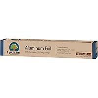 If You Care Aluminum Foil– Pack of One 50 Sq. Ft. Roll - 100% Recycled Tin Foil Kitchen Wrap