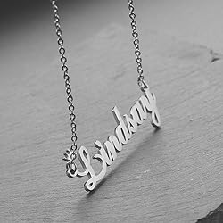 Custom Silver Name Necklace Personalized for