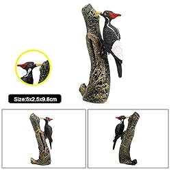 HOMNIVE Birds Figures - Realistic Black Woodpecker