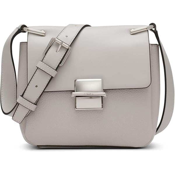 Prada Women's Gray Vitello Phenix Leather Crossbody 1BH079