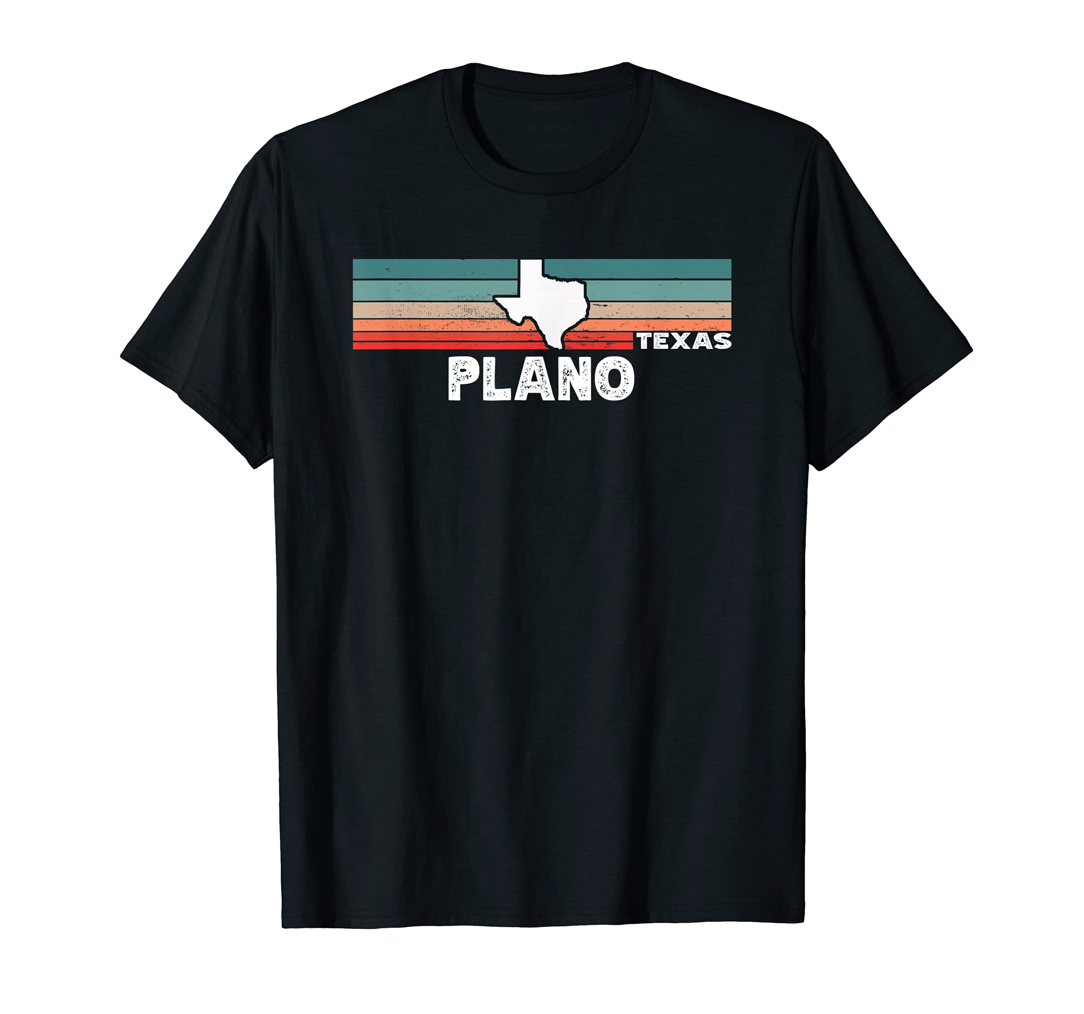 Vintage Retro Plano TX Tourist Native Texas State T-Shirt