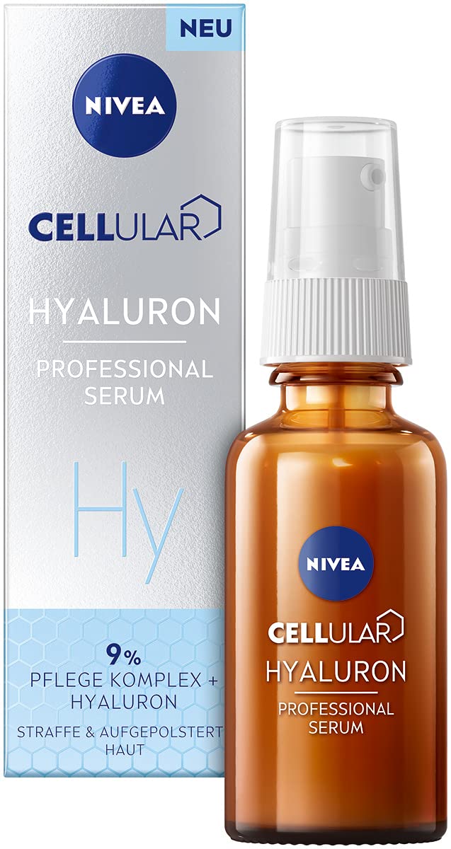 NIVEA Cellular Professional Serum Hyaluronic (30 ml), Moisturising Hyaluronic Serum, Anti-Wrinkle Serum for a Fresh and Healthy Looking Complexion