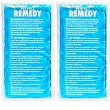 Large Ice Pack for Injury (Set of 2) - Perfect Remedy Gel Cold Packs for Injuries, Pain Relief, Rehabilitation, Flexible Therapy for Knee, Shoulder, Back, Neck, Ankle
