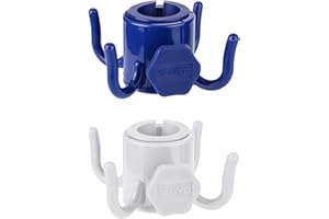 TAGVO Beach Umbrella Hanging Hook, 2 Pack Umbrella Hooks Hanger, 4 Prongs Beach Umbrella Hanging Holder, Beach Accessories for Beach Camping Trips