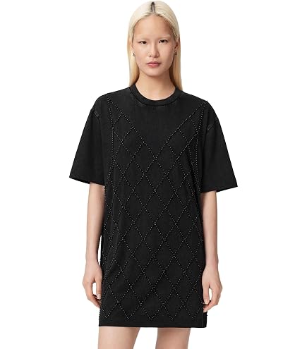 allsaints black dress Women's Drip Scatter Washed Size XS at Amazon Women's Clothing store Ideal for pairing with 2025 GLOBAL FESTIVAL 2.0 Size:12-12,5 US / 43 Party Women Dress, Women's Long sleeve