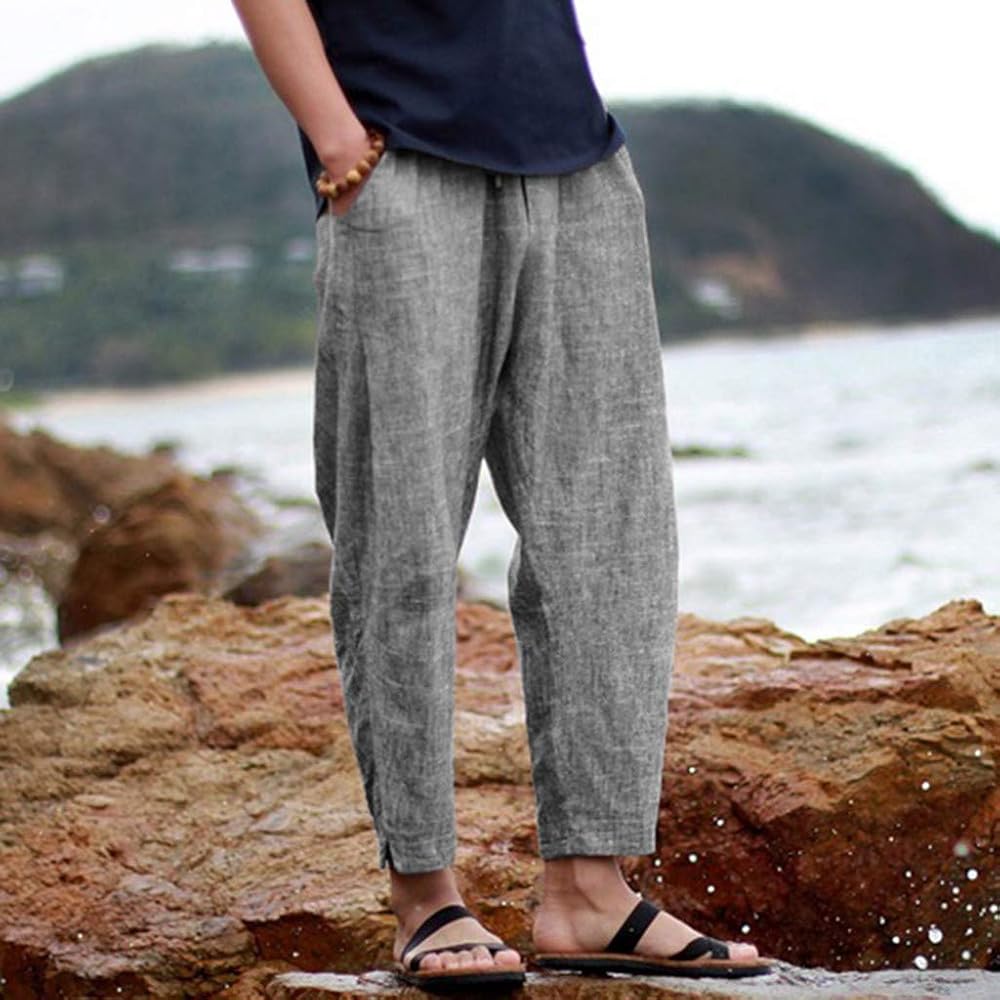 straight loose pants