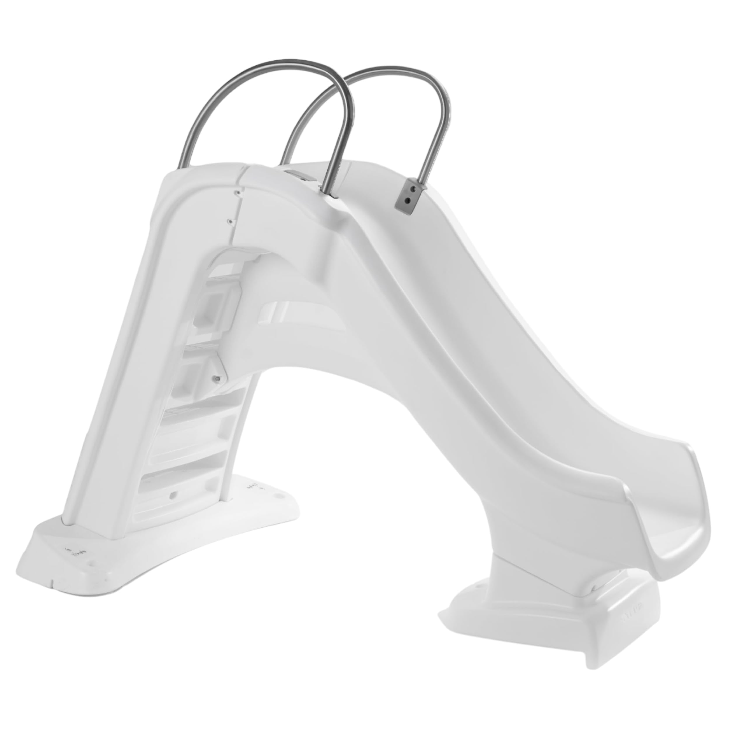 Photo 1 of *************INCOMPLETE ITEM, THIS IS ONLY BOX #2 OUT OF 2 TOTAL (MISSING THE SLIDE)**************
Step2 Vero Pool Slide, Outdoor/Indoor Waterproof Patio Furniture, Non-Slip Steps, Hose Attachment, Made of Durable Plastic, 4 Feet, White