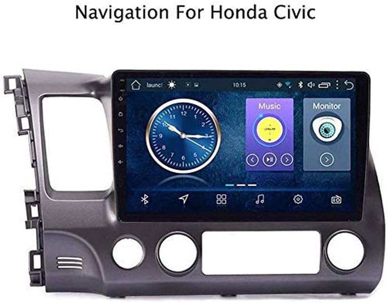 Car Stereo Android 8.1 GPS Navigation for Honda Civic 2004-2011, 10.1" Full Touch Screen Multimedia Player Radio, Bluetooth Mirror Link Steering Wheel Control FM AM DAB USB AUX MP5