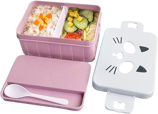 brotdose schule Cartoon Bento-Boxen mit löffel, Kinder niedlichen