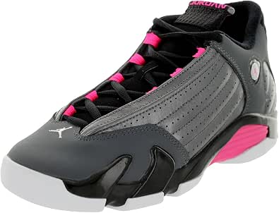 Amazon.com: Air Jordan 14 Retro GG Big Kids Zapatos Metálico Gris  Oscuro/Hyper pink-black-white 654969 – 028, Gris, 7 M US grande niño :  Ropa, Zapatos y Joyería