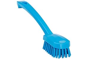 Vikan 30883 Brush,Utility,Medium,10.2",PP/PBT,Blue