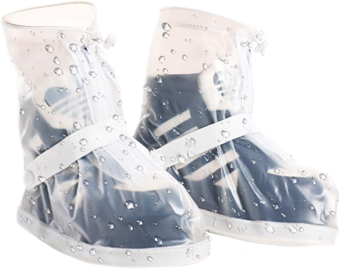 VXARVXAR Rain Shoe Cover Boot Waterproof Transparent M