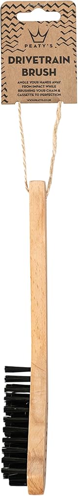 Peaty's Angled Drivetrain Cleaning Brush with Beech Wood Handle view 5