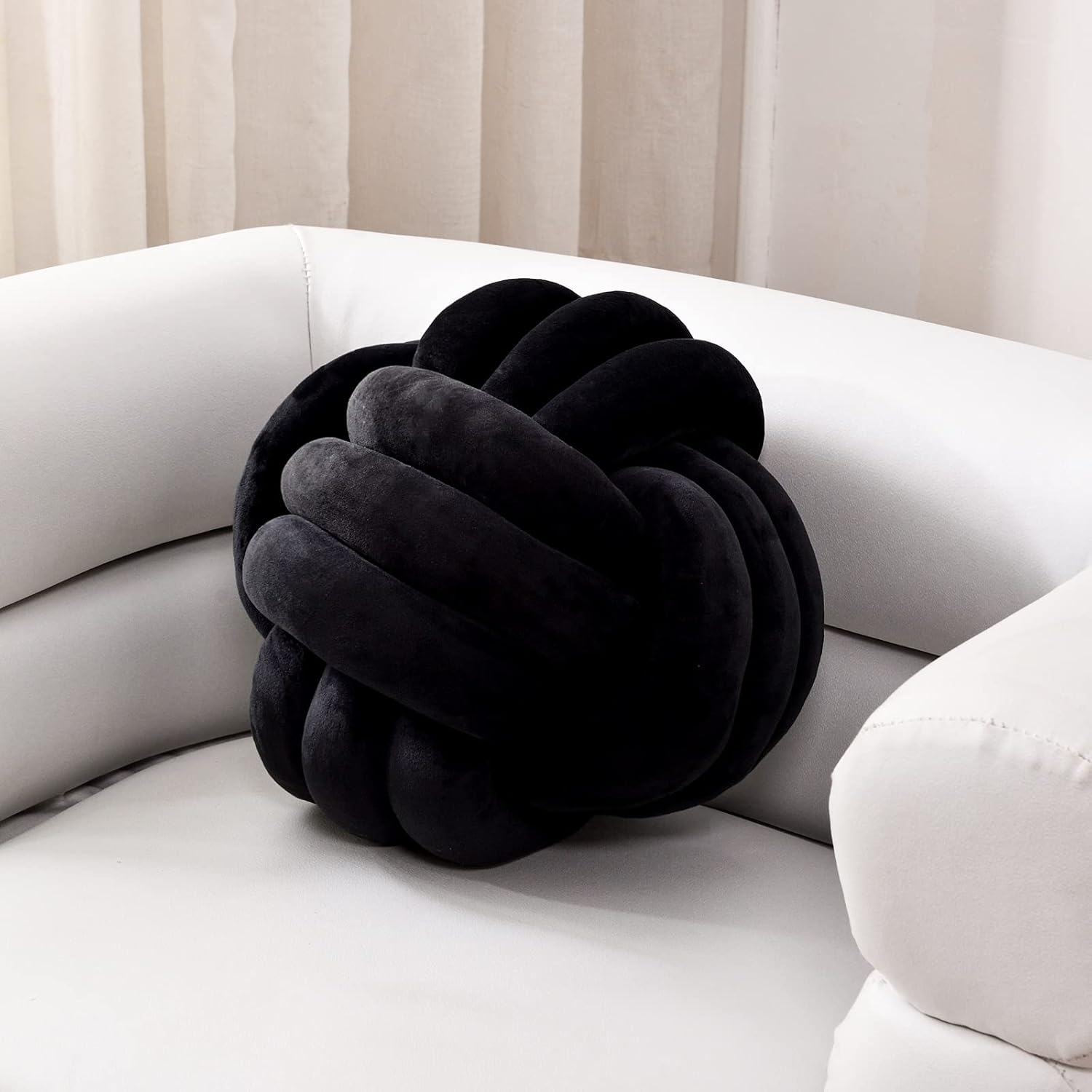 Kids' Room Décor - ZAKUN Knot Pillow Ball, Soft Round Throw Pillow Cushion Home Decorative Ball Pillows, Handmade Plush Throw Knotted Pillow for Home Décor Children Play Knot Ball