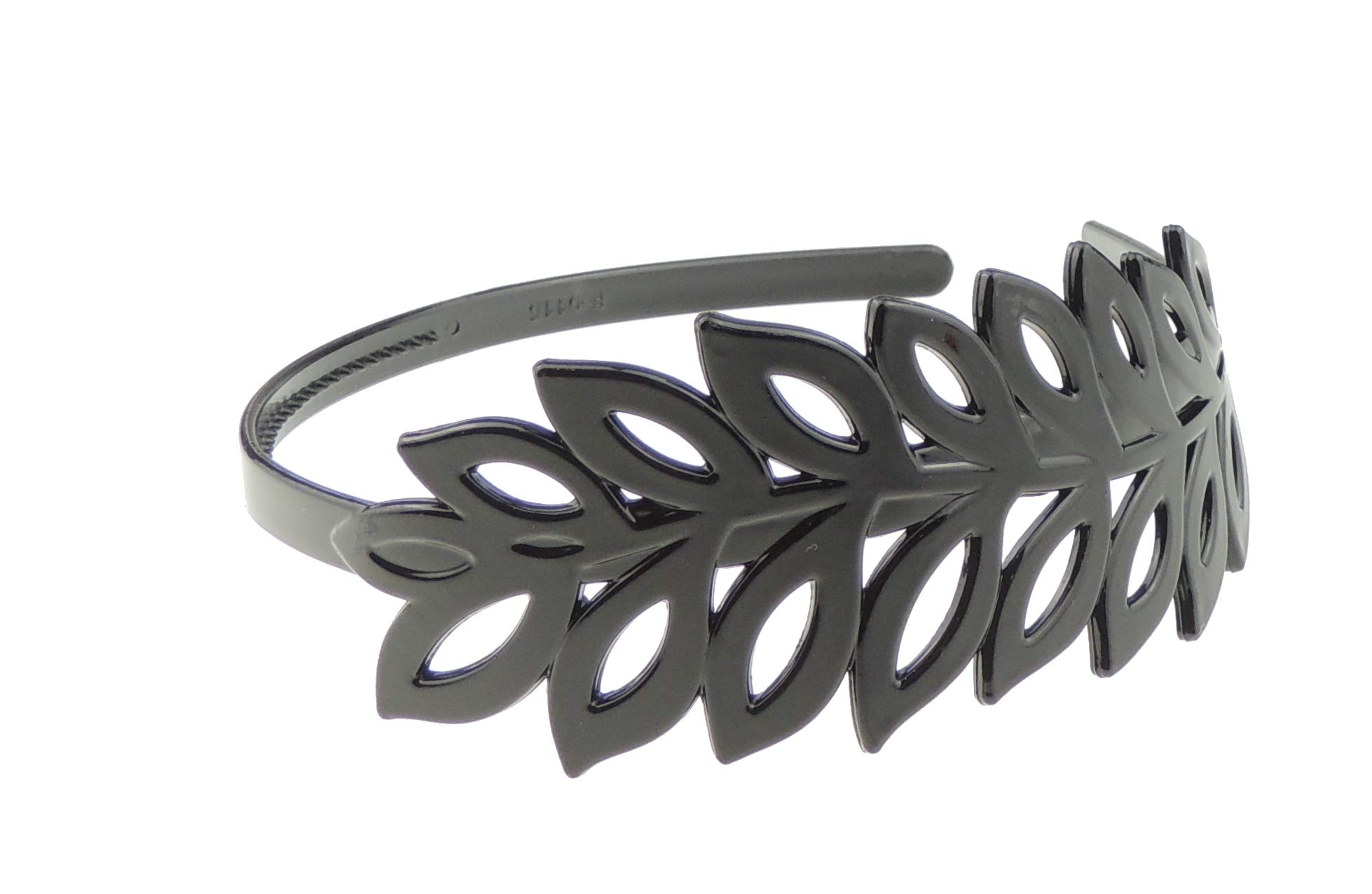 GIRLS SMALL HEAD LADIES School Uniform Work Gym Yoga Birthday Party Hair Accessories Plain Plastic Wide Stencil Short Long Hair Headband Alice Band Hairband Black Palm Floral Leaves