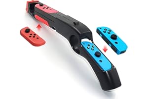 INFURIDER Game Gun Controller for Nintendo Switch Hunting Game,Handle Grips Compatible for Joy-con Shooting Games,Gunshot Controller Adapt for Other Shooting Game on Switch