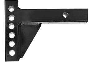 RVGUARD Replacement Weight Distribution Hitch Shank for Trailer, 2 Inch Receiver, 2-1/2 Inch Drop, 6-1/2 Inch Rise