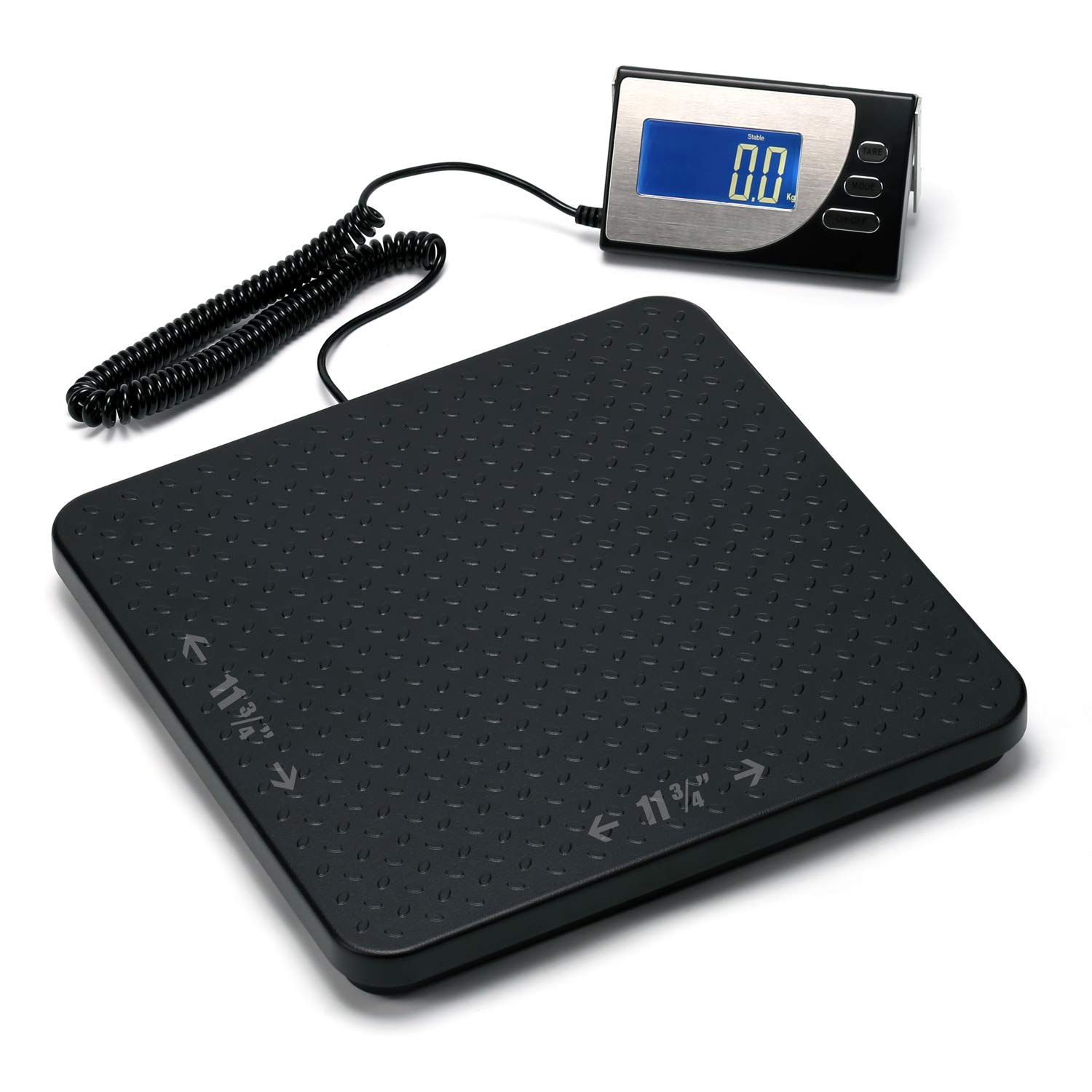 660 lb (300 kg) Digital Heavy Duty Postal Shipping Scale, Cast Aluminum Pan, Backlit LCD, AC Adapter, Multi Weight Unit, Capacity: Max 300 kg (660 lb), Min 0.5 kg (1.1 lb), Readability 0.1 kg