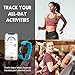 Coch Fitness Tracker, IP67 Waterproof Activity Tracker Watch,Sleep Monitor,Smart Fitness Band,Bluetooth Step Counter Kids Women Men（Orange