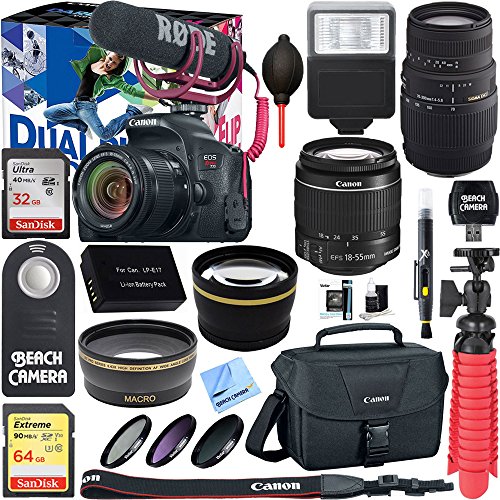 Canon-EOS-Rebel-T7i-Digital-SLR-Camera-Video-Creator-Kit-EF-S-18-55mm-IS-STM-70-300mm-Dual-Lens-Accessory-Bundle