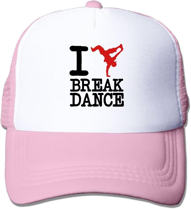 WUTAOO I Love Breakdance F2 Big Foam Mesh Back Adjustable Cap