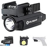 Olight PL-Mini 2 Valkyrie 600 Lumens CW LED Tactical Flashlight Magnetic Rechargeable with Adjustable Rail,Powered by a Built