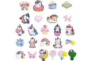 24Pcs Cute Shoe Charms for Clogs, DIY Footwear Accessories, Perfect Christmas/Birthday Gifts for Kids-ZXJ-DJS24
