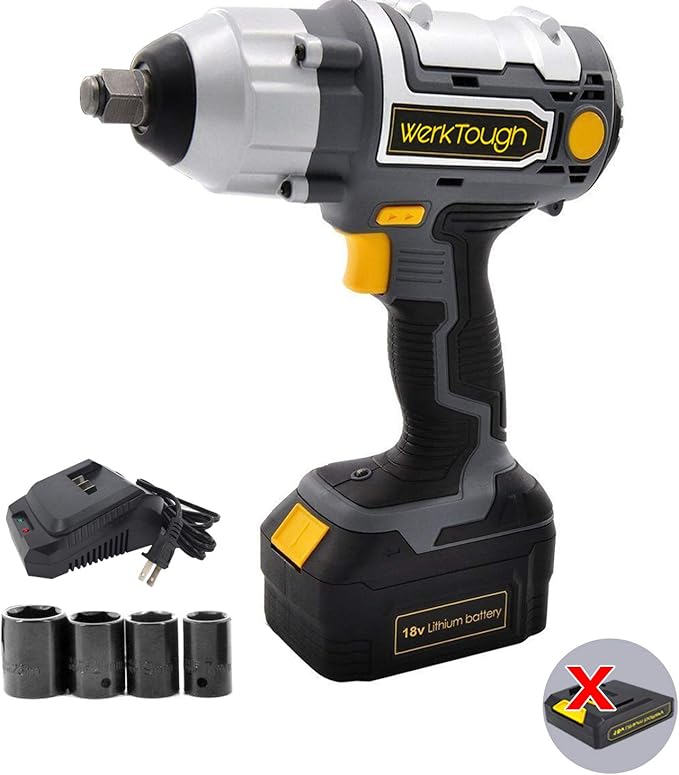1 2 impact wrench with battery and charger