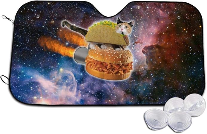 Amazon 車用 サンシェード おもしろ 宇宙猫 タコスハンバーグ フロントガラス用 コンパクトシェード 汎用 遮光 日よけ 紫外線 日差しをカット 最強 簡単取り付け 車 バイク 車 バイク Amazon 車用 サンシェード おもしろ 宇宙猫 タコスハンバーグ フロントガラス用 コンパクトシェード 汎用 遮光 日よけ 紫外線 日差しをカット 最強 簡単取り付け 車 バイク 車 バイク
