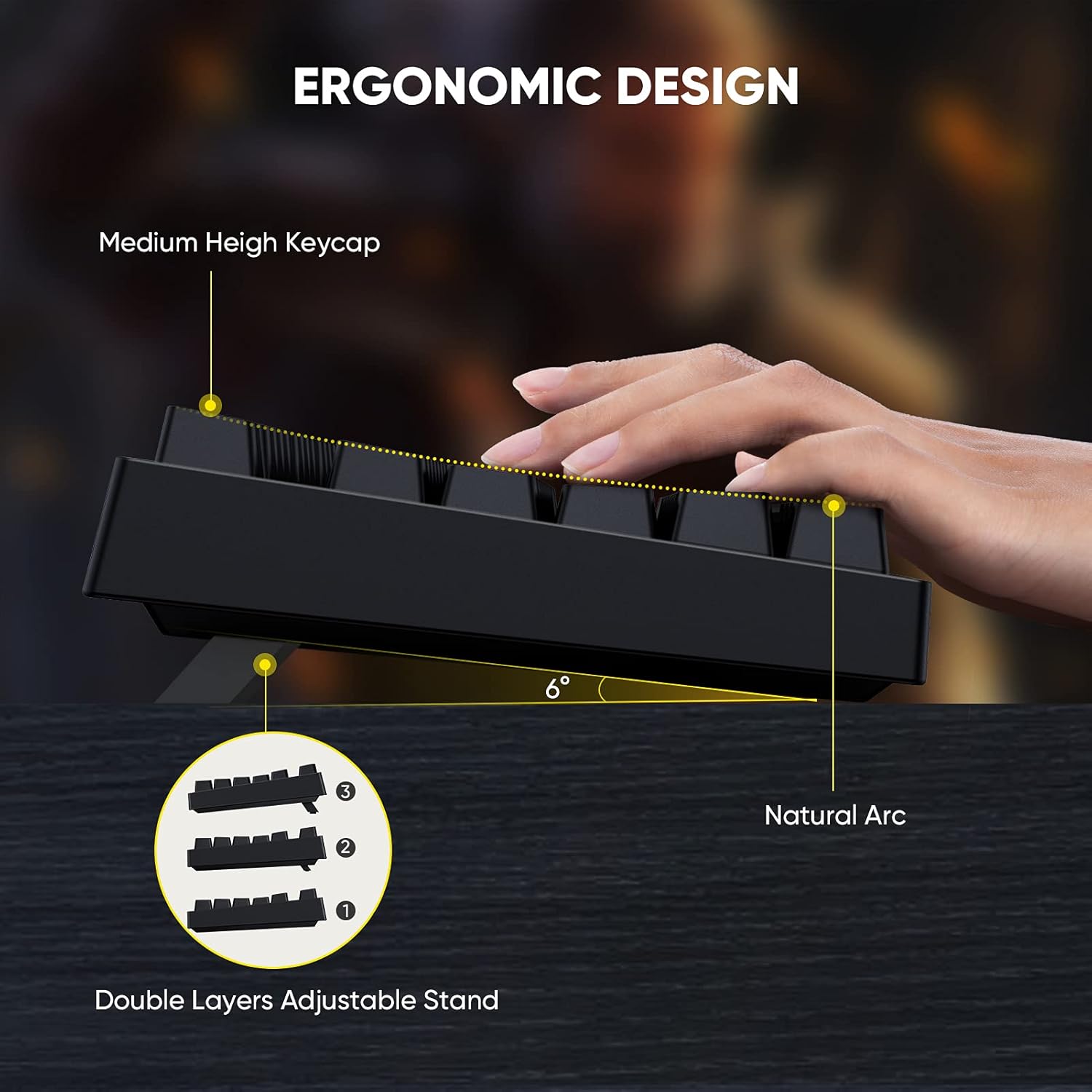 New Version TKL Compact Mechanical Gaming Keyboard, Hiwings HI100 RGB LED Rainbow Backlit 80% 87 Keys Keyboard with Blue Switches,Compatible Windows, Mac with Type C Adapter (Extra OTG): Computers & Accessories