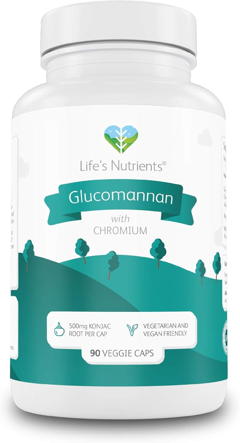 with Chromium 90 Capsules 500mg Konjac Root with 240mcg