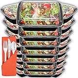 Meal Prep Containers 24 Pack with Lids | 28oz BPA-Free Food Storage and Portion Control by Prep Naturals ()