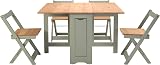 Seconique Santos Butterfly Dining Set Green Pine Top 6 Chairs view 8