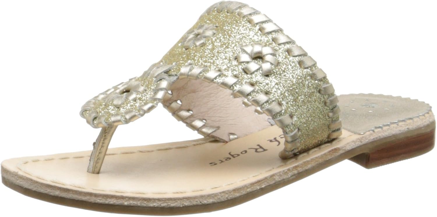 gold glitter jack rogers