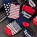 TANGDIAABBCC Petoor Cloudy Come CoN 6 Pairs Donald Trump 2020 Socks American Flag Socks for President Trump Election Father's Gift