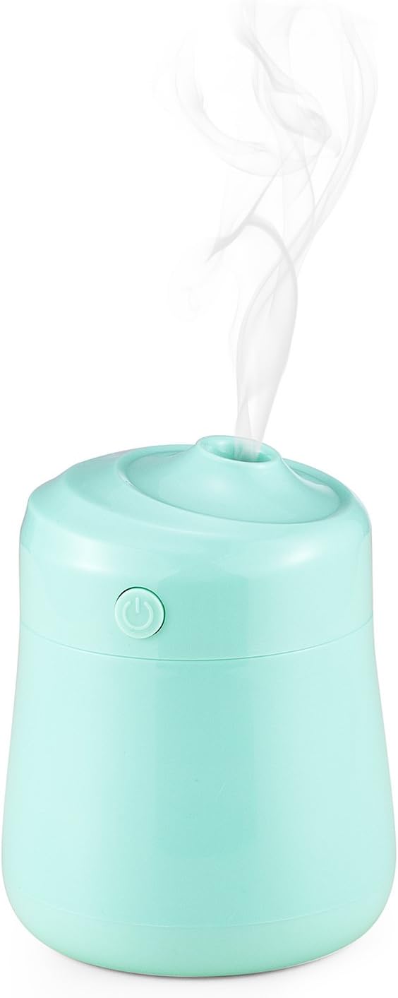 Yorek USB Cool Mist Humidifier, Mini Desktop Humidifier with Timed Auto Shutdown for Bedroom, Home and Office (Green)