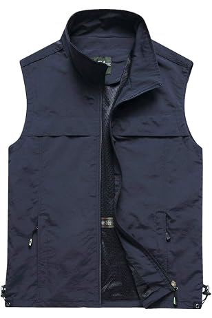 Men's Lightweight Quick Dry Outdoor Multi Pockets Fishing Vest