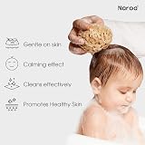 Naroa Natural Baby Sponge Soft Sea Wool Unbleached 2 Pack view 2