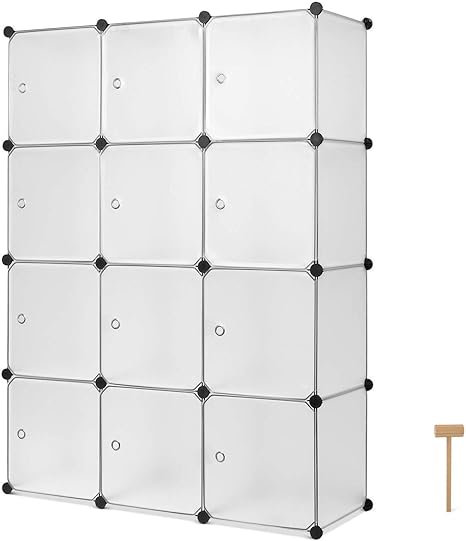 Comots Cube Wardrobe 12 Portable Wardrobe Unit Diy Cube Wardrobe Storage Cabinet For Home Clothes Shoes Toys Amazon Co Uk Kitchen Home